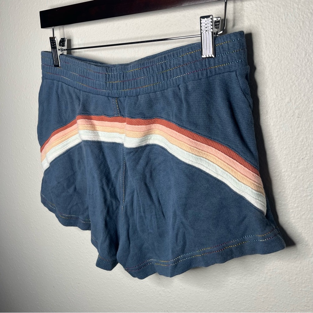 Faherty Blue Rainbow Bondi Drawstring Shorts Casu… - image 4